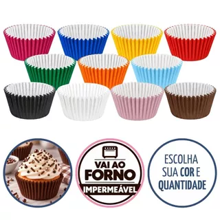 Kit Forma de Cupcake Papel Air Fryer Descartável Forneável Antiaderente Impermeável Branco