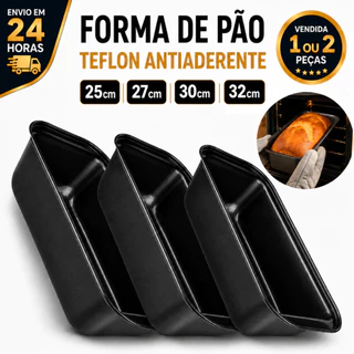 Forma Assadeira Teflon 25cm/27cm/30cm/32cm Grande Pães Bolos Tortas Antiaderente Resistent