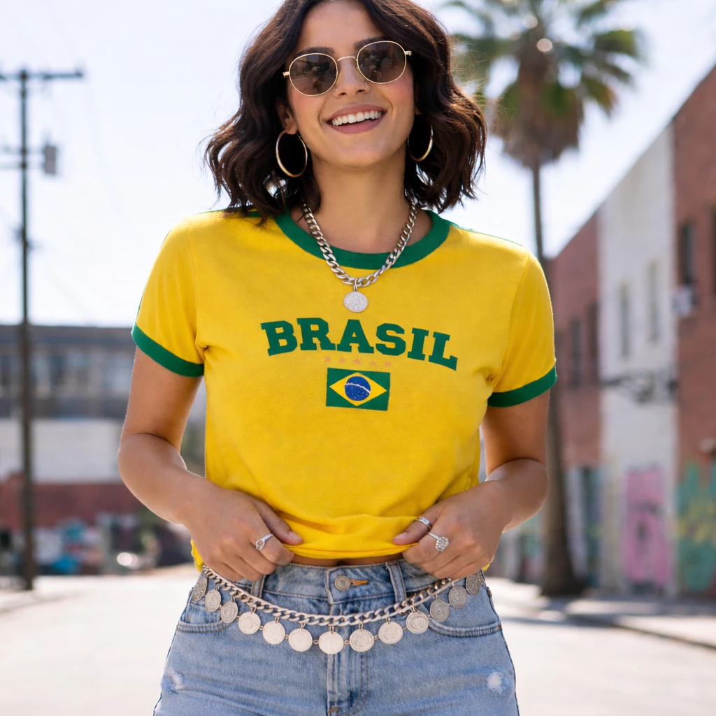 Camisa Feminina Brasil