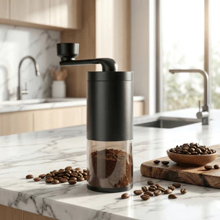 Moedor de Café Manual com Moinho de Cerâmica Ajustável Portátil para Café Expresso Filtro