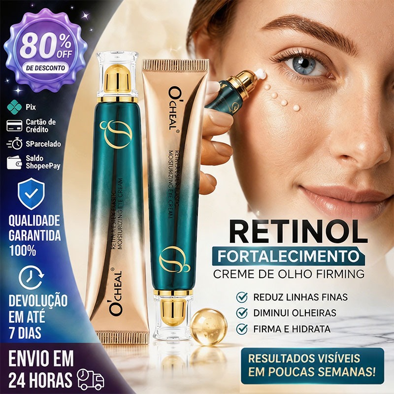 Creme para os Olhos com Retinol - Hidratante Firmador