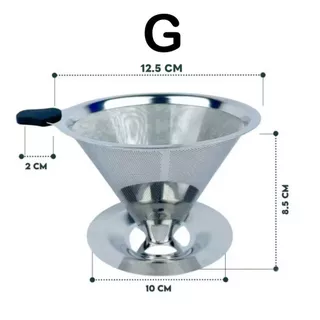Coador de Café Inox 101/102/103 | Filtro Reutilizável Sem Necessidade de Papel