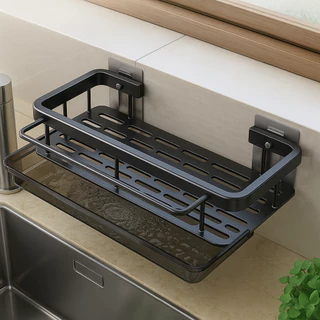 Suporte Organizador Pia Porta Detergente Esponja Nâo Fura Parede Cozinha Lavanderia Banhei