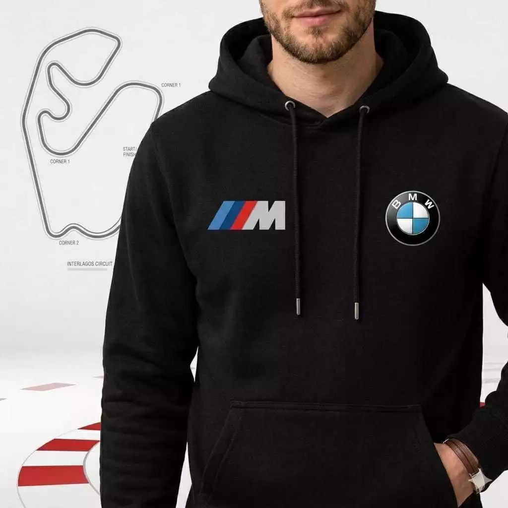 Casaco de Moletom Modelo Canguru Estampa BMW Sport Alta qualidade Unissex Oferta