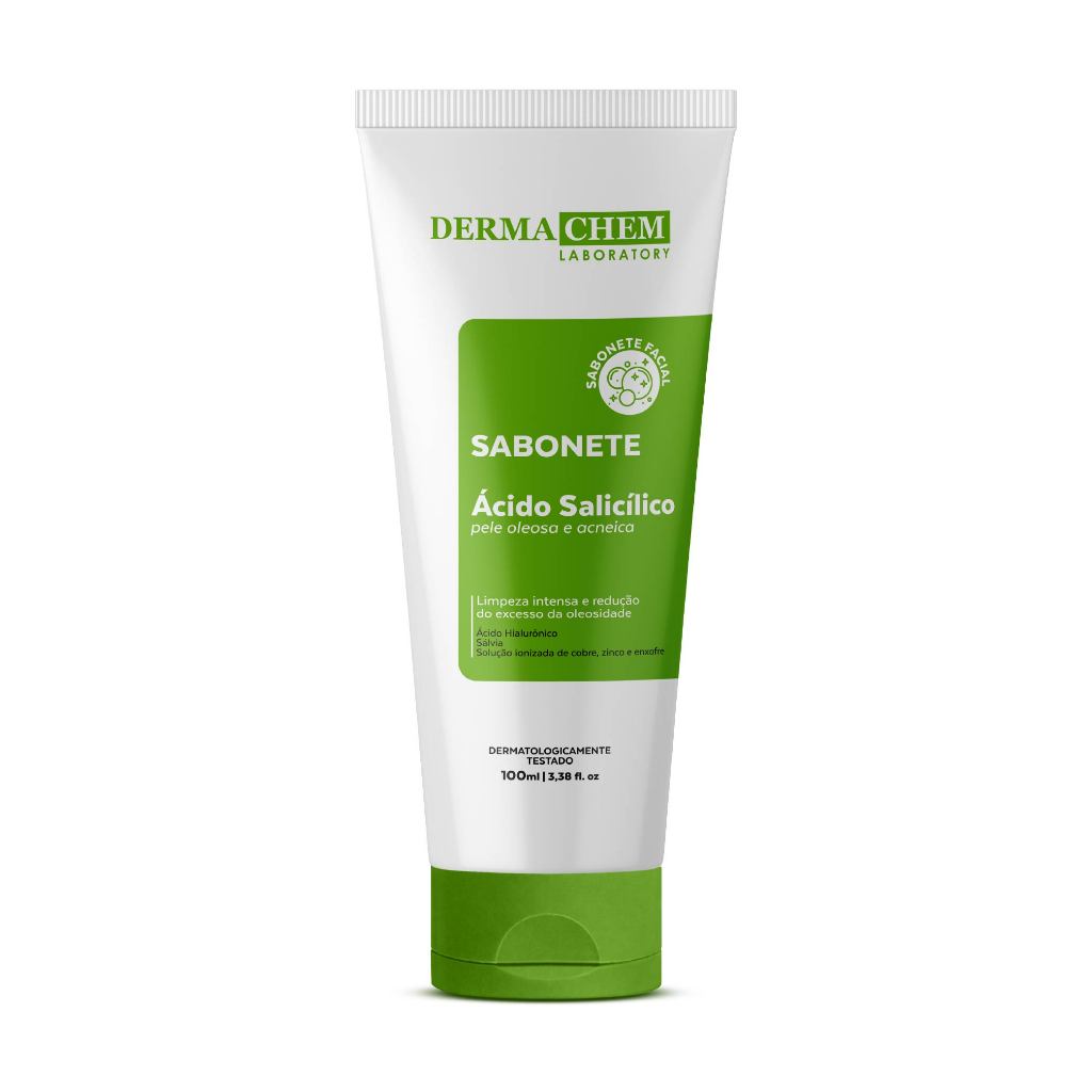 Sabonete Facial Ácido Salicílico Pele Oleosa Dermachem 100ml