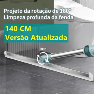 Rodo de Silicone Para Limpeza de Piso Vidros 140cm Secos e Molhados Vassoura Mágica Rodo L
