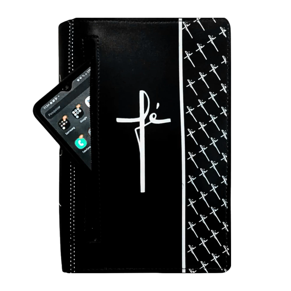 Capa para Bíblia com Zíper e Bolso
