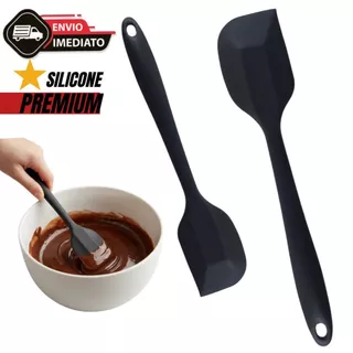 Espátula Pão Duro de Silicone Reforçada – Confeitaria, Cozinha, Bolos e Receitas com Prati
