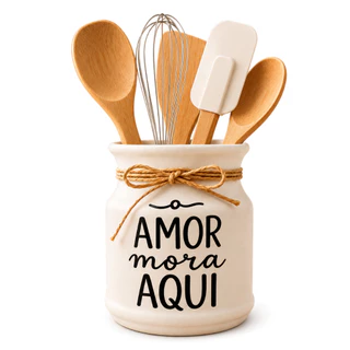 Porta Utensílios Cozinha Porta Talheres Bancada Organizador Moderno Decoração Resistente R