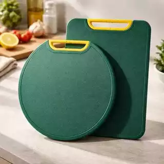 Tábua De Corte Antibacteriana À Prova De Mofo 35cm Com Suporte Em Pé Para Cozinha