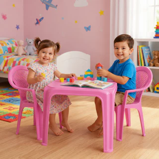 Mesinha Infantil com Cadeira Poltrona