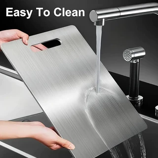 Tábua De Corte 304 Aço Inoxidável Antibacteriana À Prova De Mofo 46 cm tábua de cozinha