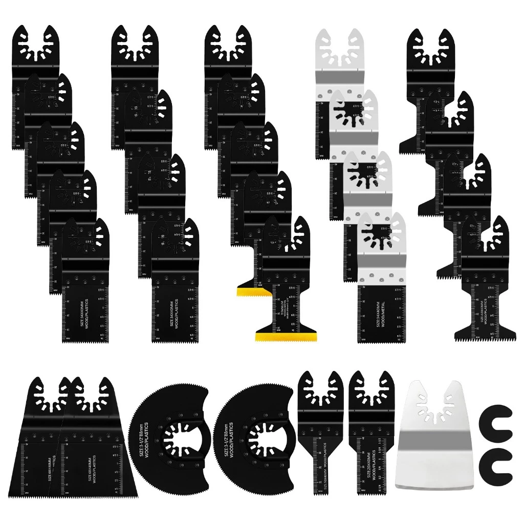 31 pçs ferramenta de decoração ferramenta elétrica ferramenta de balanço lâmina de serra Multi-função ferramenta de bala