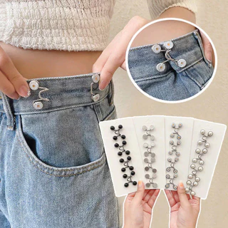 Alfinete De Cintura Pérola E Strass – Prendedor De Roupa Antiderrapante Ajustável Para Ves