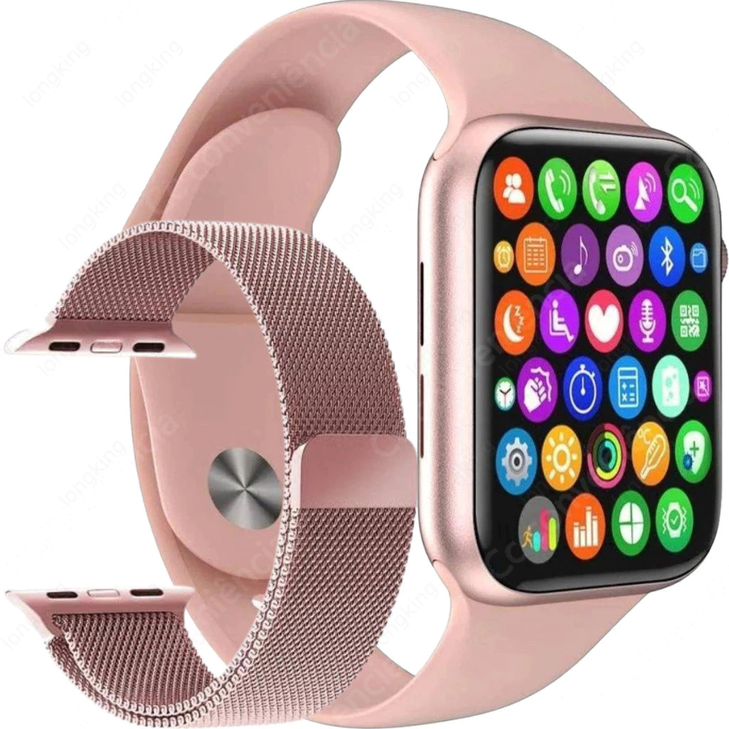Smartwatch Relógio Inteligente Com Tela Infinita E Duas Alças