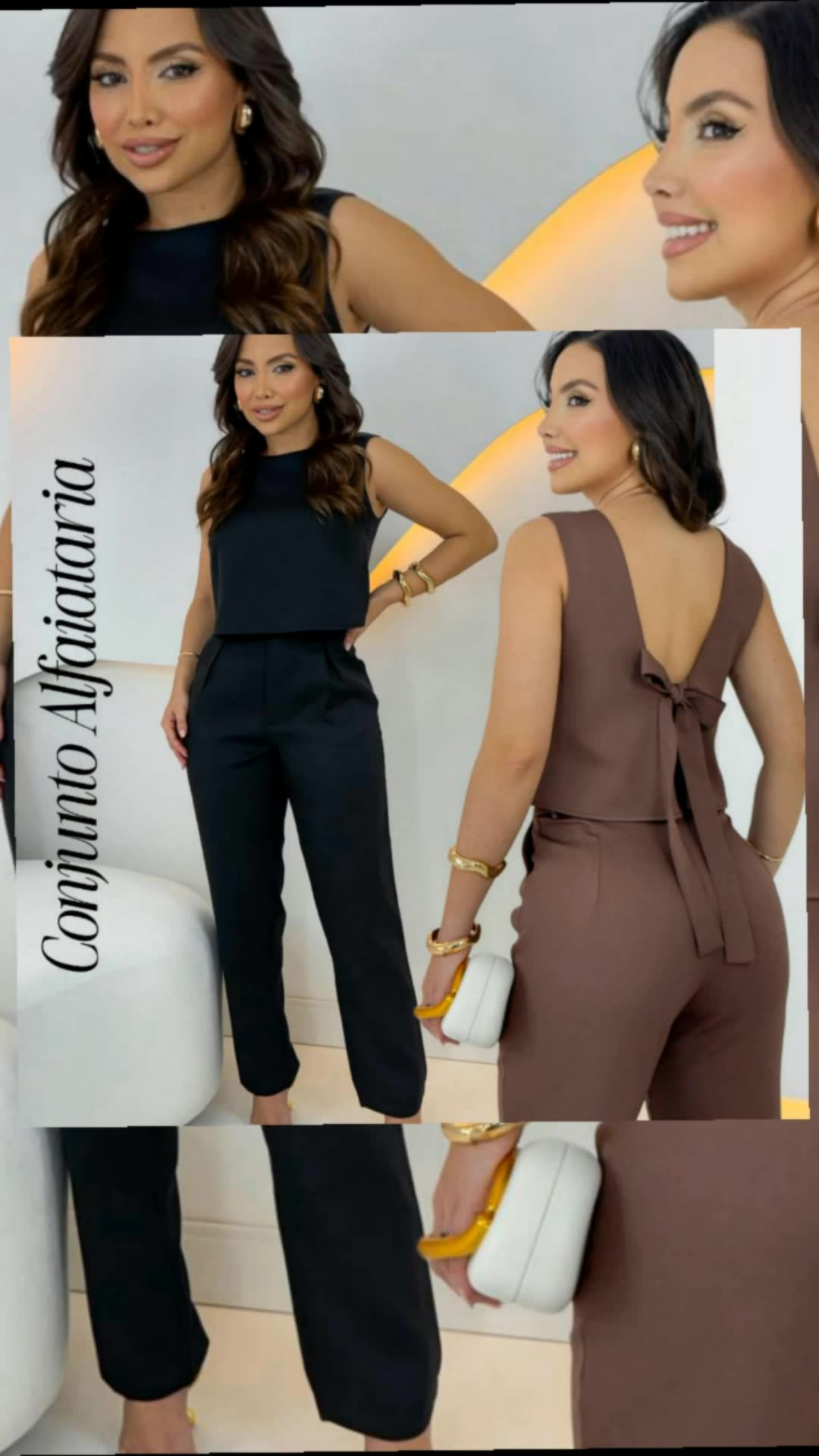 Conjunto Feminino Alfaiataria social. TECIDO PREMIUM