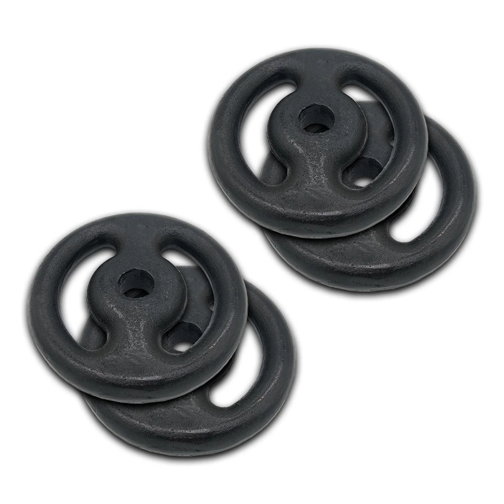 Kit 2 Pares (4 Unidades) De Anilha Pintada  2kg | Anilha Para Halter De Peso Para Musculação Treino