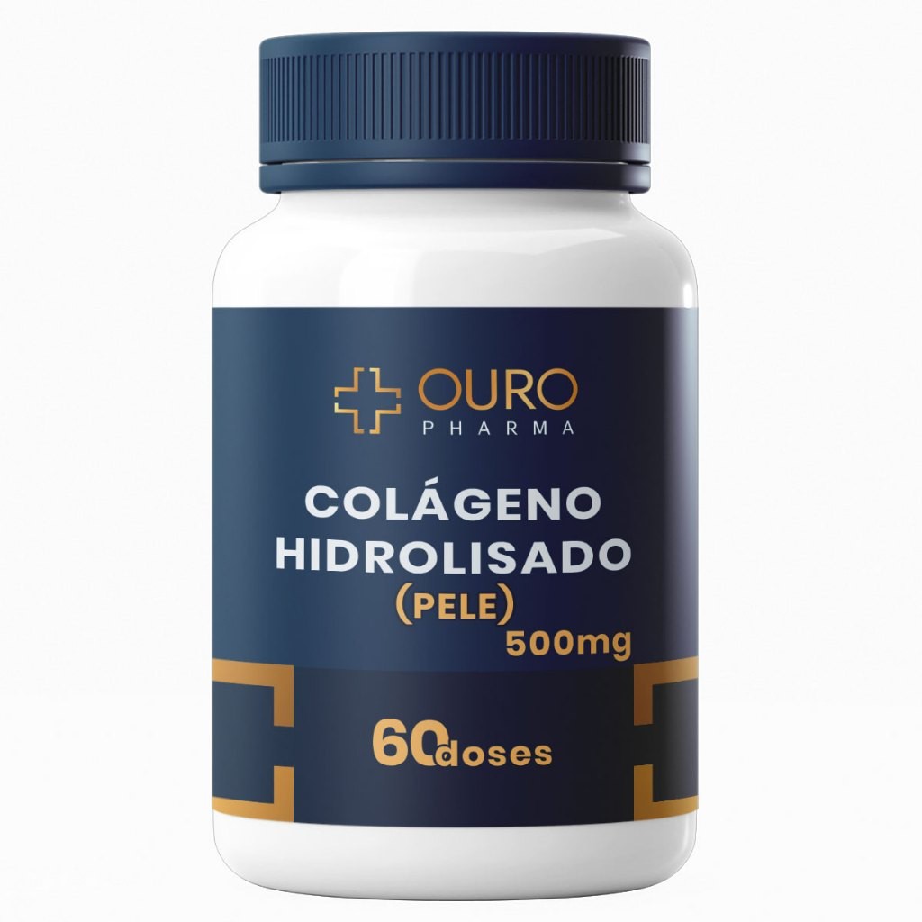 Colágeno Hidrolisado 500mg Puro - Peptídeos de Colágeno