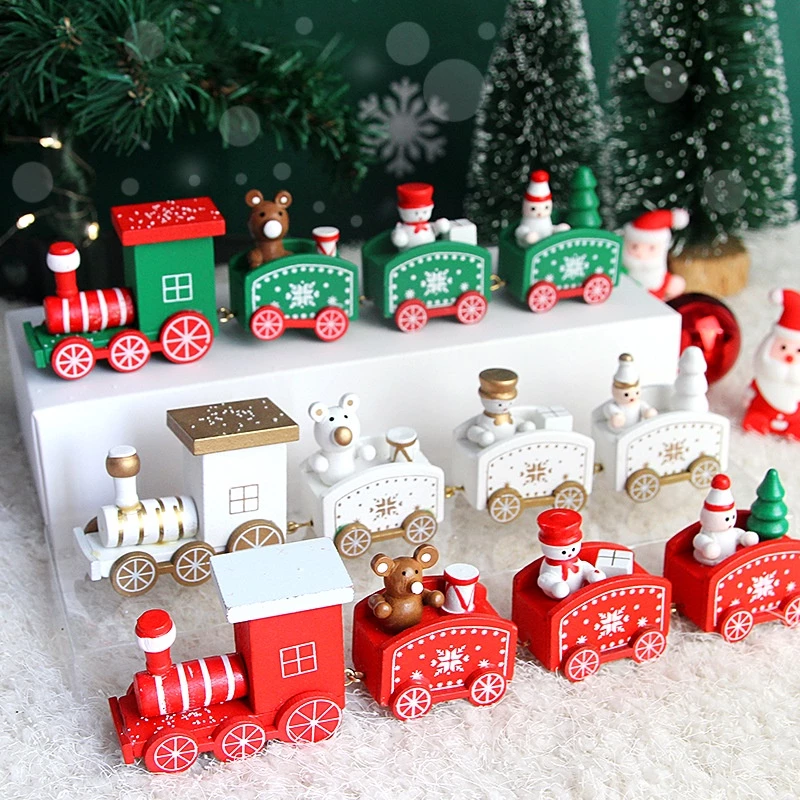 Decoração De Bolo De Natal Feliz Topper Mini Trem Brinquedo , Confortável Presente