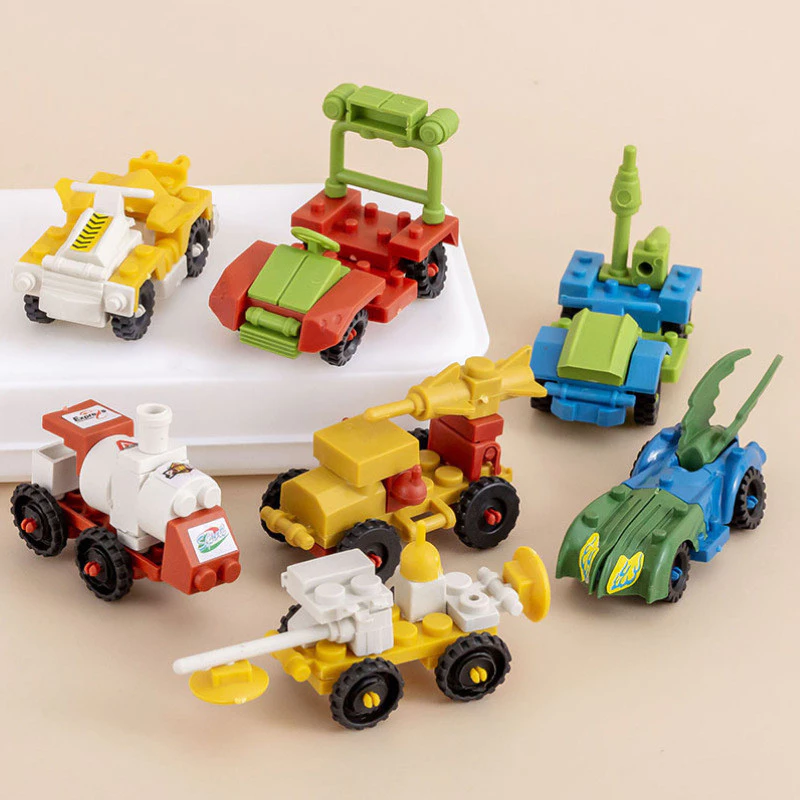 【3PCS】Pequeno bloco de construção montado de brinquedo de brinquedo de brinquedo de brinquedo de brinquedo de brinquedo