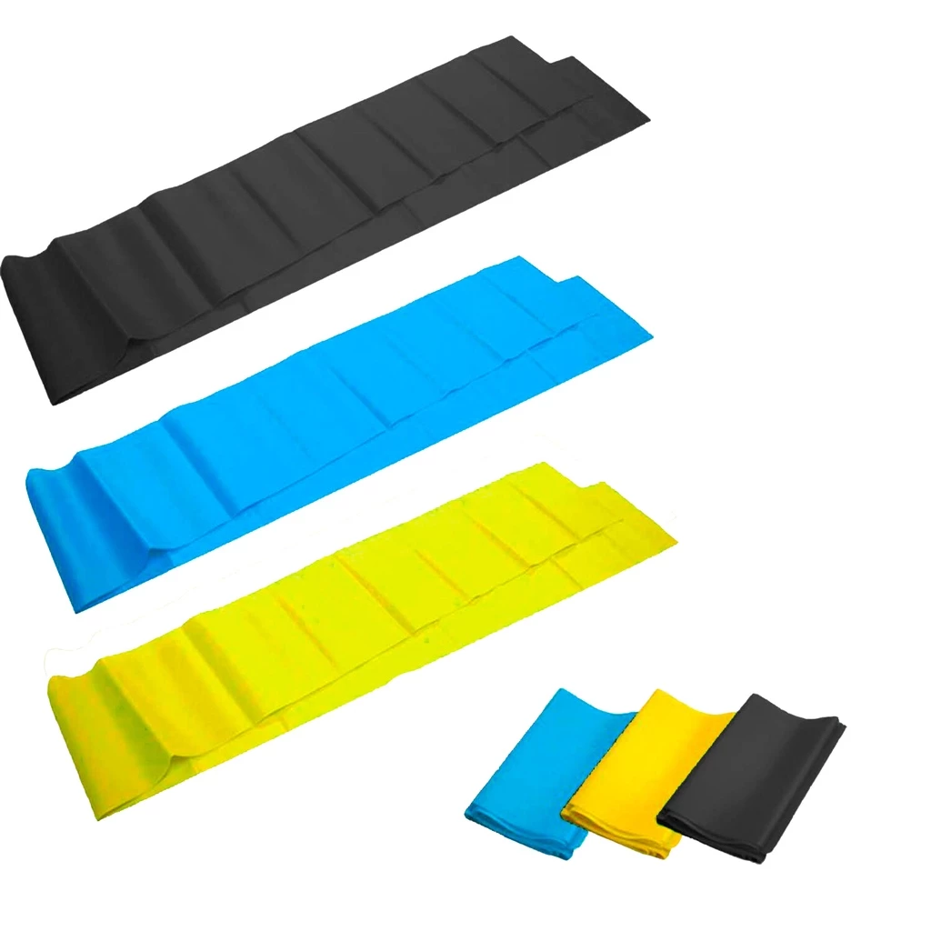 Kit Faixas Elásticas Thera Band Com 3 Níveis Fisioterapia