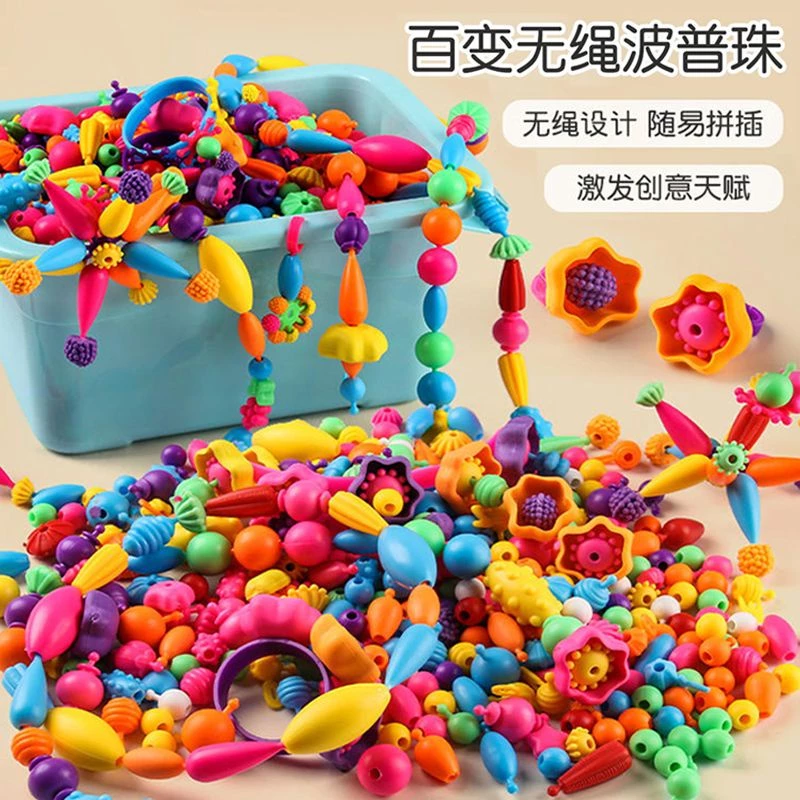 Brinquedos Educativos Infantis Pop Beaded Colar de Contas feitos à mão Pulseira de 3-6 anos de idade Pulseira de Brinquedos de Brinquedos de Brinquedos de Brinquedos de Brinquedos de Brinquedos de Brinquedos de Estimação 11.27