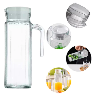 Jarra de Vidro Mesa Com Tampa 1L