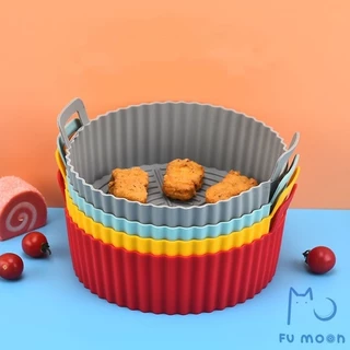 Forma De Silicone Para Air Fryer Forno Microondas Fritadeira Assadeira – Reutilizável Anti