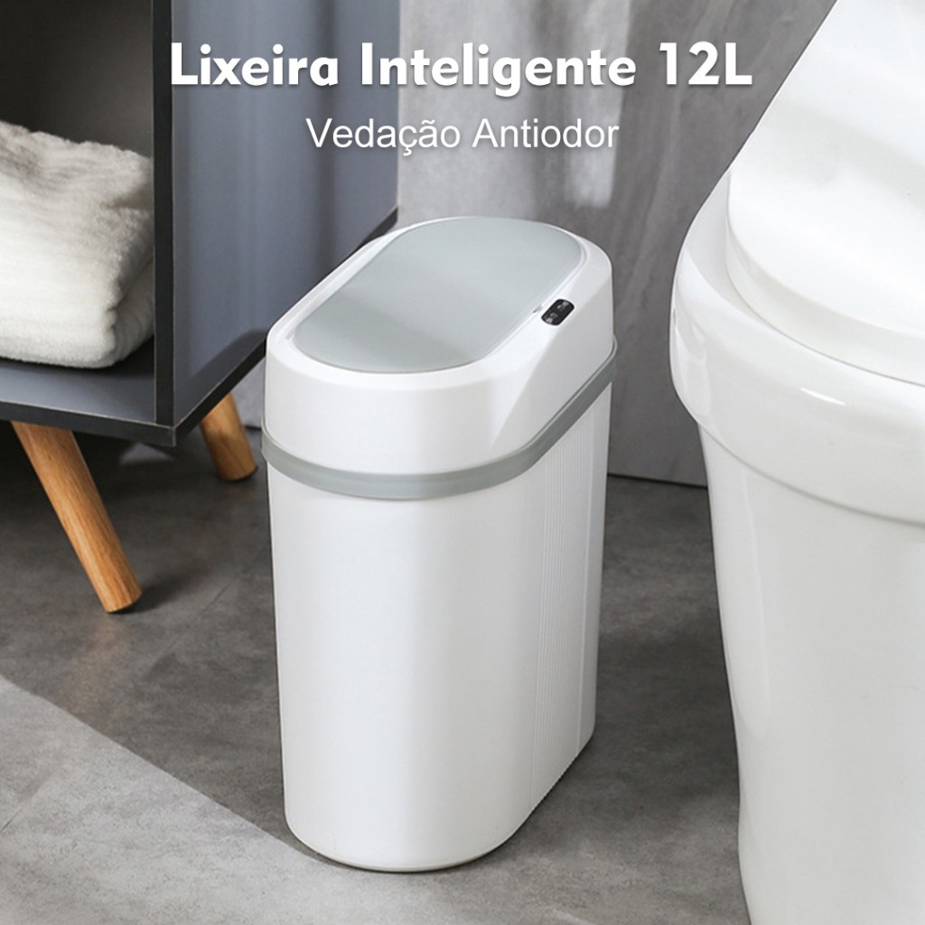 Lixeira Automática 12 Litros Com Sensor Infravermelho