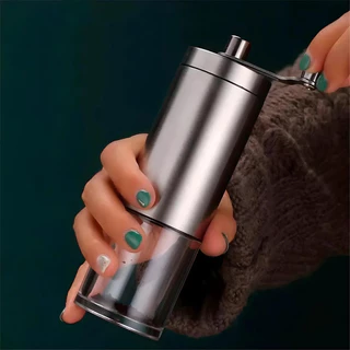 Moedor de Café Médio de Cerâmica Portátil Manual Aço Inox - UnyHome / Cozinha / Café / Prá