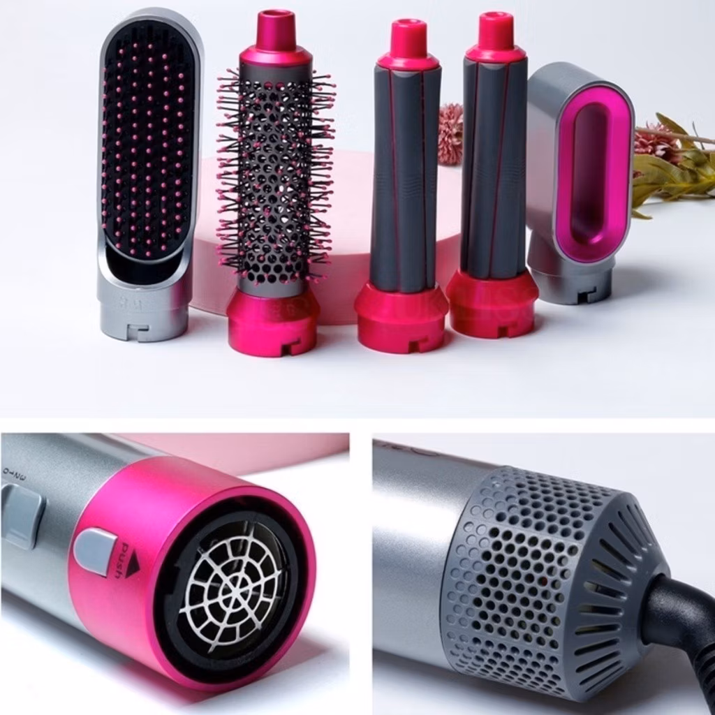 Escova 5 em 1 Secador; Pente; Modelador; Aumenta volume Profissional 110V