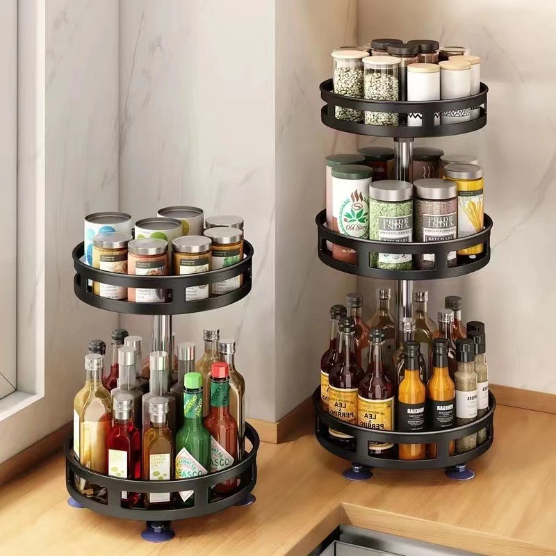 Organizador De Condimentos Rack Rotativo Porta Temperos Cozinha