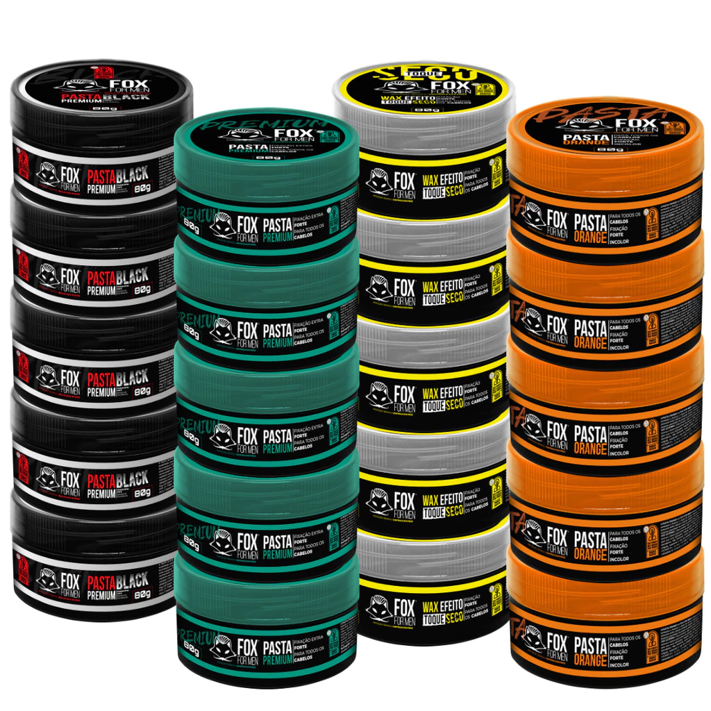 Pasta Modeladora 80g Fox For Men Caixa 20 Unidades
