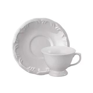 Xícara de Chá com Pires 200ml Porcelana Schmidt - Modelo Pomerode 114-2ª linha