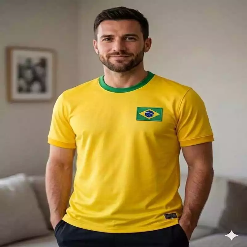 Camisa do Brasil Camiseta do Brasil Seleção Brasileira Torcida Brasil Amarela Patriota Torcedor Brasil CAMISA SELECAO