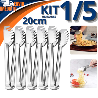 Pegador Massa 1/2/3/4/5 Pegadores 100% Em Inox 20cm Para Massas Macarrões Talharim Para Co