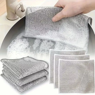 Kit 5/10/15/20 Panos De Limpeza Aço Premium Arear Panela Fogão Toalha Louça Tira Gordura R