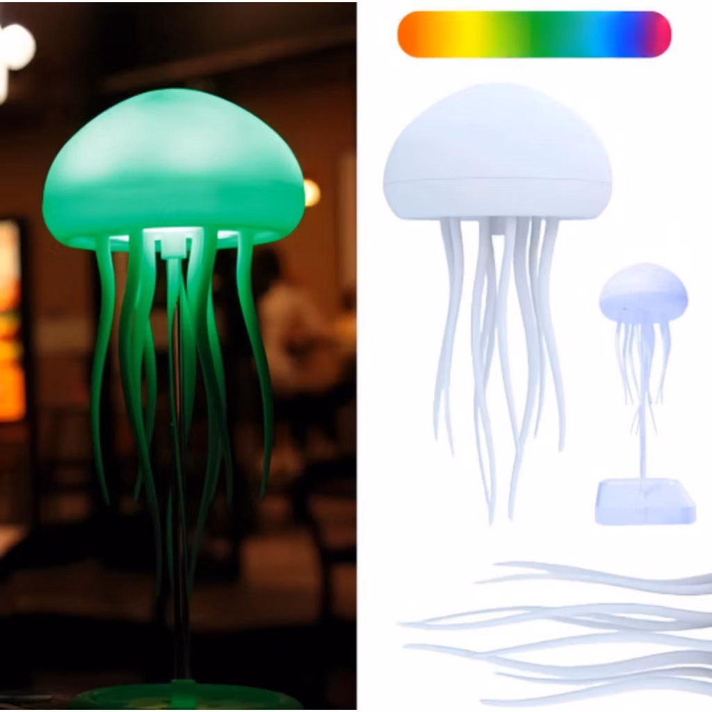 Lâmpada De Água-Viva Dançante Mesa De Mudança Luz Noturna De Cor Atmosfera Aniversário