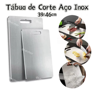 Tábua 29/39/46cm de Corte Aço Inox Antibacteriana Não Cria Mofo e Não Pega Cheiro Para Car