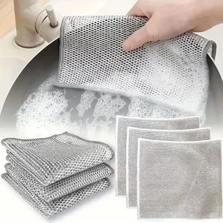 Kit 6/12/18/24 Panos De Limpeza Aço Premium Arear Panela Fogão Toalha Louça Tira Gordura R
