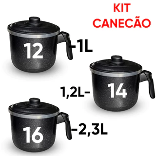Jogo de Canecão Conjunto de Leiteira Fervedor Caneco de Café em Alumínio Resistente e Durá