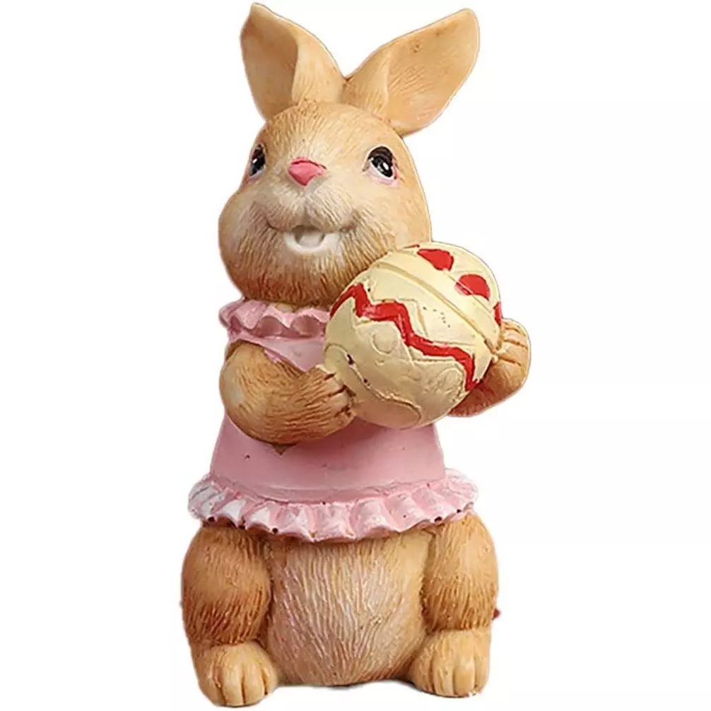 Decorações de Festa de Coelhinho, Decorações de Páscoa para Mesa, Estatuetas de Coelhos, Decoração de Casa, Decoração de