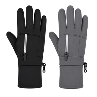 Luva Térmica com Bolso, Pontas Funcionais e Palma Antiderrapante para neve, motoboy, chuva