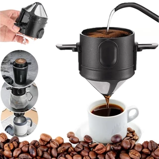 Mini Filtro Coador de Café e Chá em Aço Inox Reutilizável Portátil Fácil de Limpar