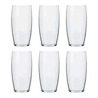 Jogo de Copos Nadir Oca Long Drink de Vidro Liso com 6 Peças 300ml