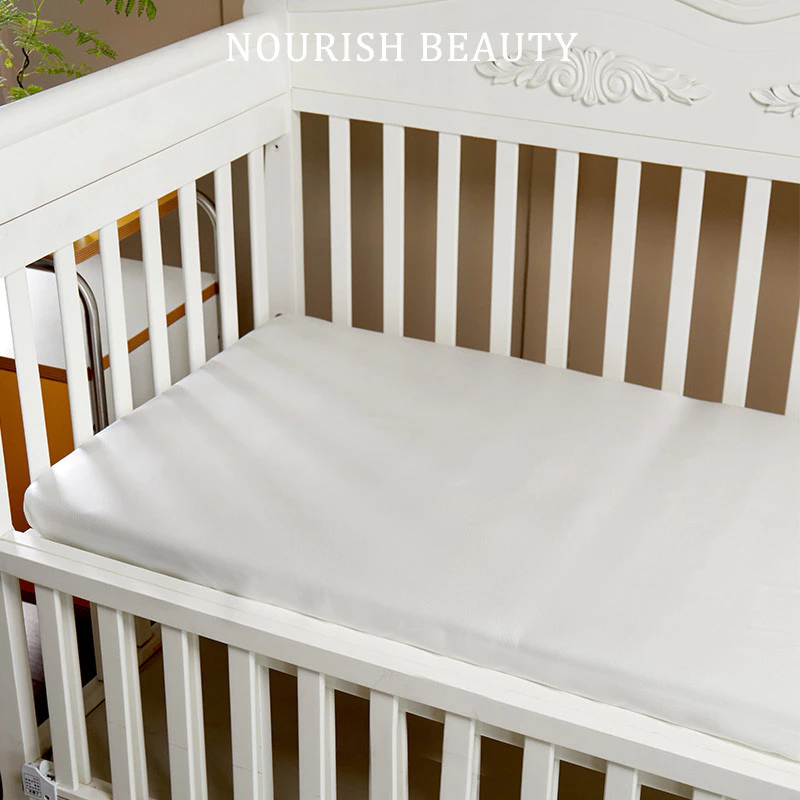 Runmei lençol de cama de bebê 100 seda amoreira lençol de cama de bebê lençol de cama de bebê engrossado