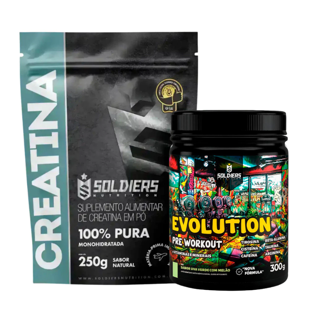 Kit Creatina + Pré-Treino Soldiers Nutrition