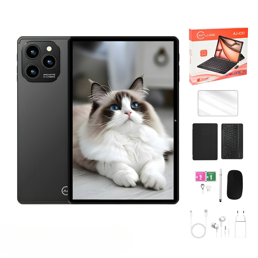 Tablet 10.1” com Teclado+Mouse 6GB RAM 128GB Android