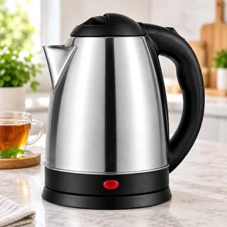 Chaleira Elétrica Inox 1,8 Litros 1000W – Automática para Café e Chá | Desligamento Automá