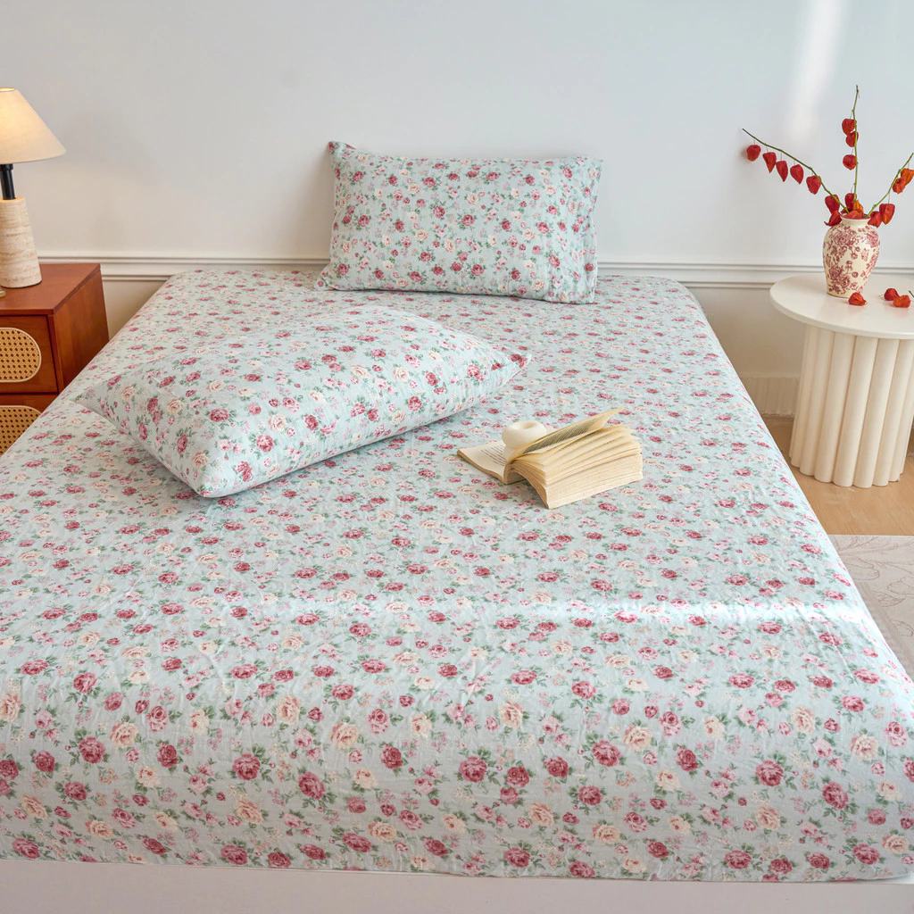 Classe A algodão aeróbico fio duplo 30cm lençol 1.2 cama 1.5 cama 1.8m capa de cama colchão de algodão puro capa proteto